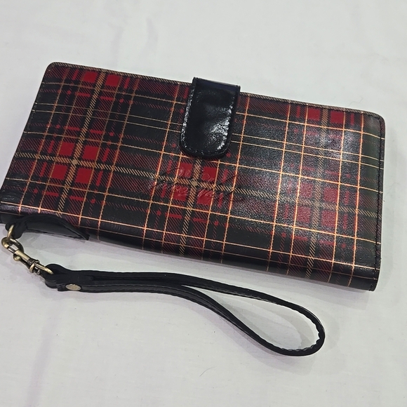 Patricia Nash Tartan Plaid Valentia II Wristlet Wallet - Picture 1 of 9